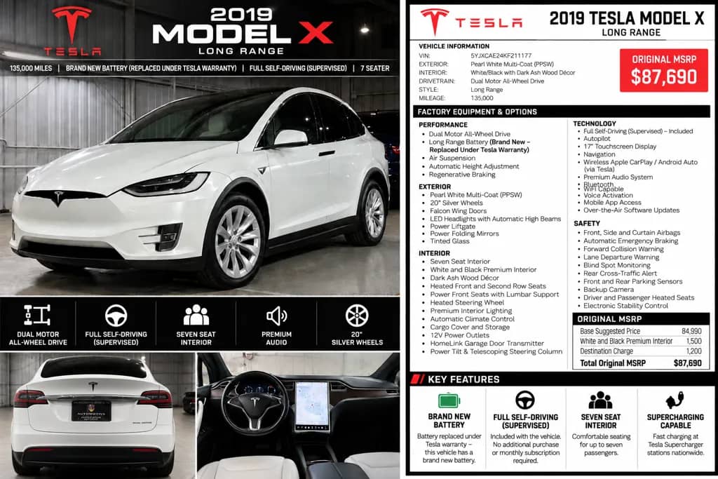 2019 Tesla Model X Long Range